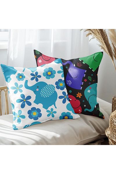 EJOYA Set de 2 perne cu elefant de bun augur cu lățime de 45 cm - 113484