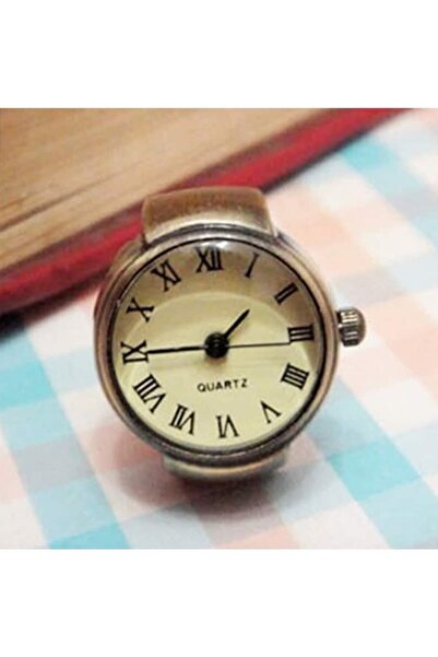 Bozhi خاتم ساعة صغير بأرقام رومانية، ساعة إصبع، ساعة حلقة صغيرة