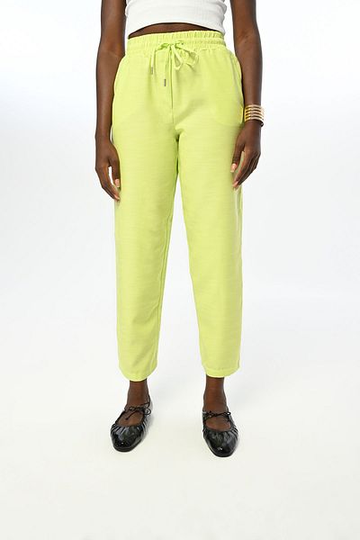 Orfeo Negro Pantaloni obișnuiți de damă, de culoare uni, cu talie elastică