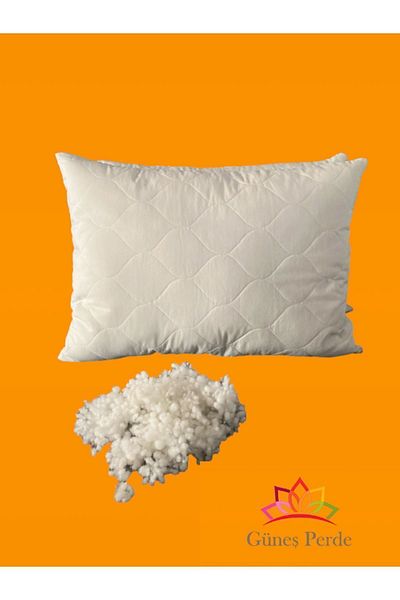 NetworkAvm 600 gr 2 Pieces Cotton Quilted - Bead Silicone and Fiber Pillow