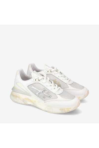 Premiata White Sneaker - Women's Timeless Trainers Mouerun D