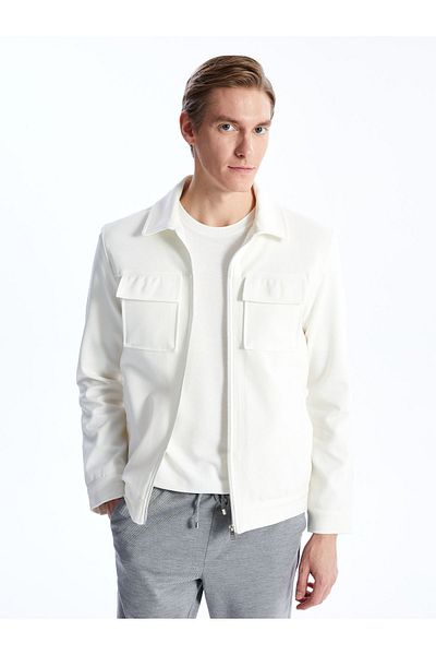 LC Waikiki Slim-Fit-Hemdkragenmantel für Herren