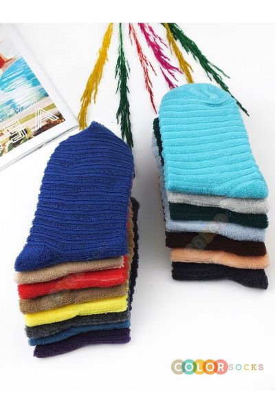 Color Socks 6 чифта зимни дамски хавлиени чорапи
