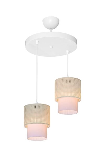 AG LightDesign Beyaz Sarkıt Avize Salon Yatak Odası Mutfak Modern Şık Lamba