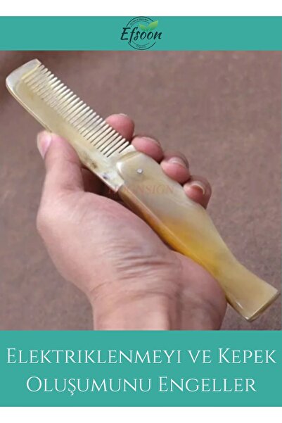 Efsoon Organics Ανδρική χτένα μωρού πτυσσόμενη - Αντιστατική χτένα τσέπης