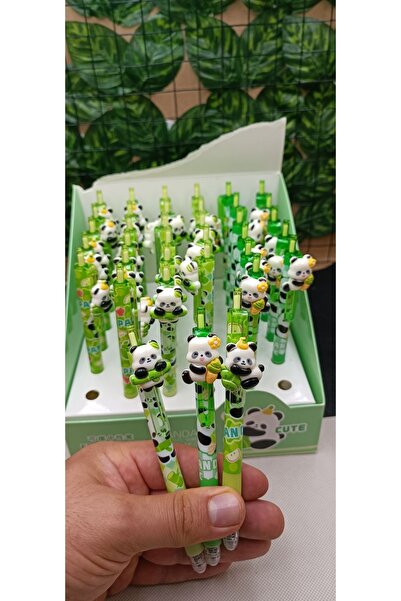 Meyra Accessories panda 3D figürlü tükenmez kalemler rengarenk kalemler okul ...