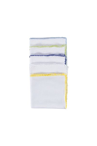 EYNA ANNE VE BEBEK TEKSTİL ÜRÜNLERİ 10 Pack Cotton Baby Mouth and Sweat Wipes - 28X28