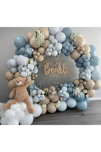 Parti Setim Deep Ocean Storm Blue 60 Pieces Balloon Set - Sea Sand