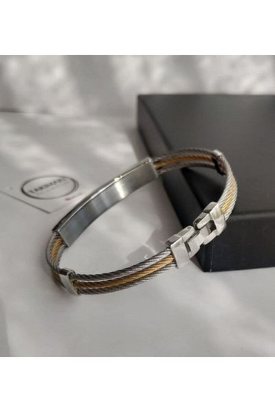 TAKIMAKI Men's Steel Bracelet - Anti-Tarnish, Anti-Rust and Anti-Fading Style