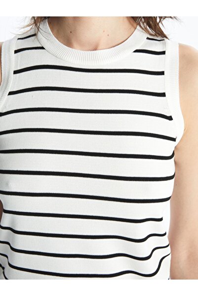 LC Waikiki Striped Crew Neck Women's Knitwear Sweater