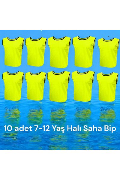 Gök Sports 10 Pieces of Children's Training Vest - Rug and Field Plain Vest Beep