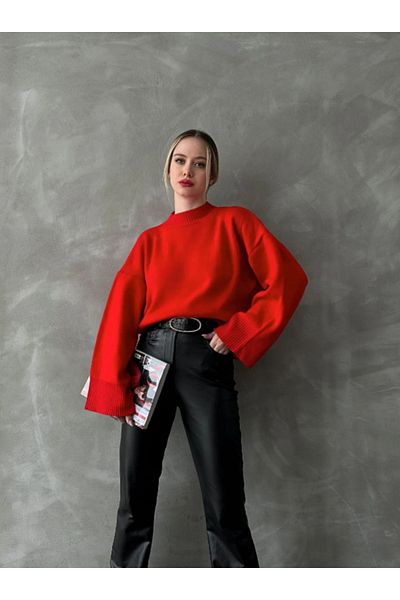 AÈC PRIVÈ New Season Premium Red Women's Sweater - 7777
