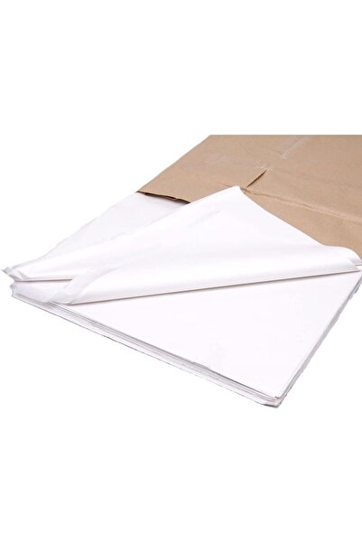 Genel Markalar Beyaz Pelur Kağıt Hediye Paketleme Ambalaj Kağıdı 50x70 Cm 100...