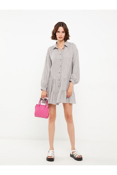 LC Waikiki Long Sleeve Straight Women's Shirt Dress