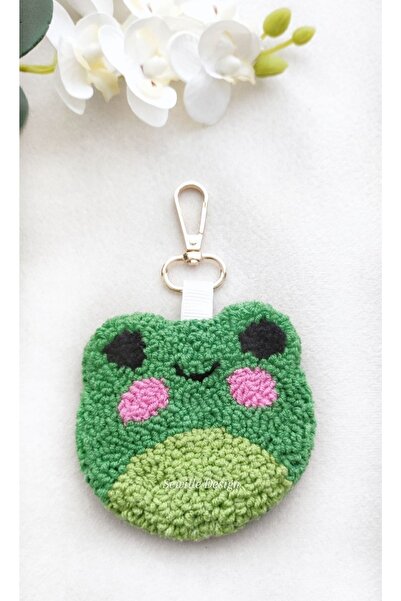 Sewille Design Hand Made Punch Anahtarlık Kurbağa