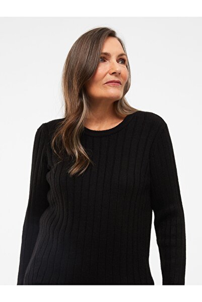 LC Waikiki Pulover de damă cu mânecă lungă și decolteu cu model