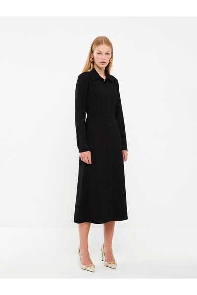 LC Waikiki Long Sleeve Straight Women's Shirt Dress