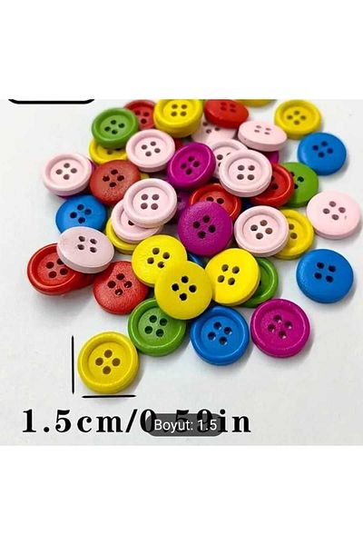Beyna 4 Holes Board Color Mixed Knob - 1 Pack 10 Pieces