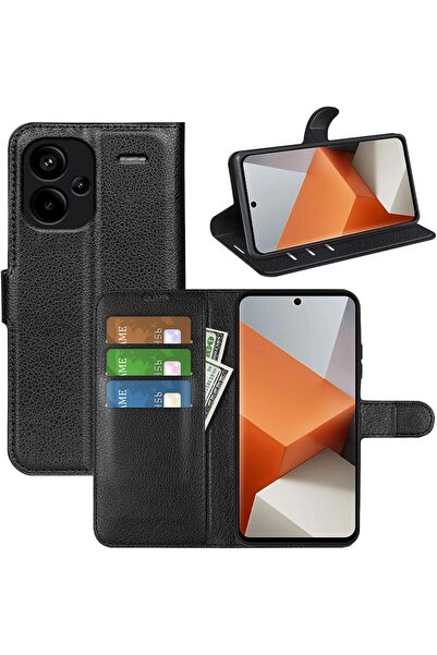 Rivor Xiaomi Redmi Note 13 Pro Plus+ 5G Kılıf Kamera Korumalı Kapaklı Kartlık...