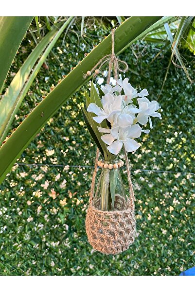 Birtutamrenk askılı vazo köklendirme istasyonu dekorasyon natural