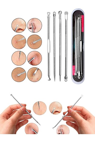 Acarlar Ticaret 4 Parça Gümüş Siyah Nokta Seti Kutulu Komedon