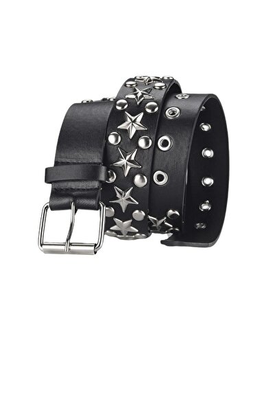 targay Kovboy Tokalı Gothic Punk Metallica Tarzı Zımbalı Kemer