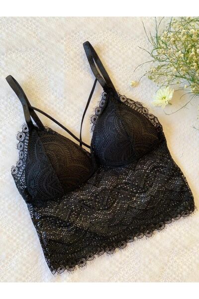 lenastella Yeşil Saten Şortlu Bralet Takım