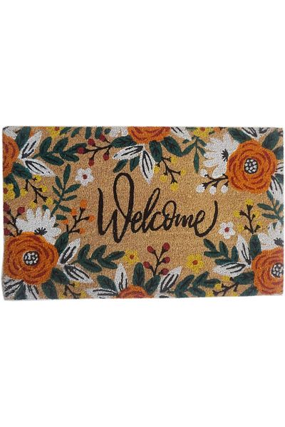 ORCHID WELCOME PRINTED COIR DOORMAT 45X75 CM