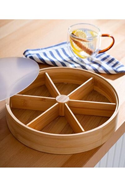 ACAR 6 Compartments 45 Bamboo Snack Bowl