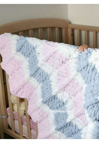 Alize Handmade Baby Blanket 80×120cm