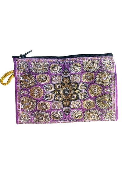 GALATA GIFT Women's Medium Size Wallet - Stylish, Zippered, Lined, Rug Patterned Coin Wallet 15x10