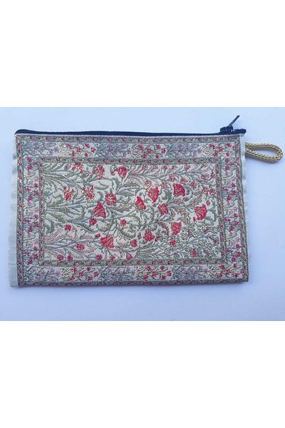 NiceandBonita Traditional Patterned Zippered Women's Wallet, 16x10cm, with Istanbul Logo