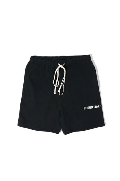 Altamira Ανδρικό σορτς Oversize με εμπριμέ μαύρο Essential