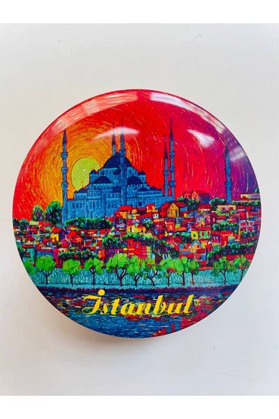 GALATA GIFT Метален, Керемиден, Автентичен, Сапунерка Истанбул и Натурален сапун