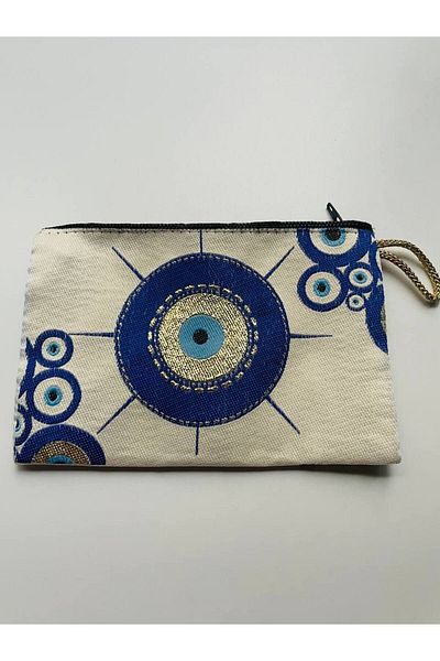 GALATA GIFT Portofel de damă cu ochi rău, fermoar elegant de mărime medie, portofel căptușit