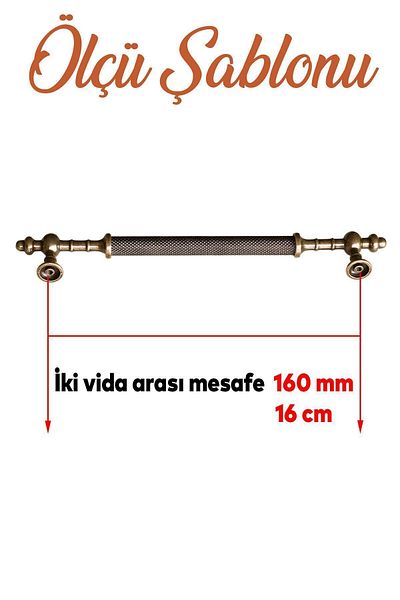 Badem10 Lemn de molid antic, metal galben antic, 160 mm, mobilier, sertar de bucătărie, dulap, dulap, mâner
