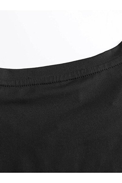 Altamira Men's Black Vertical Printed Oversize T-shirt Shorts