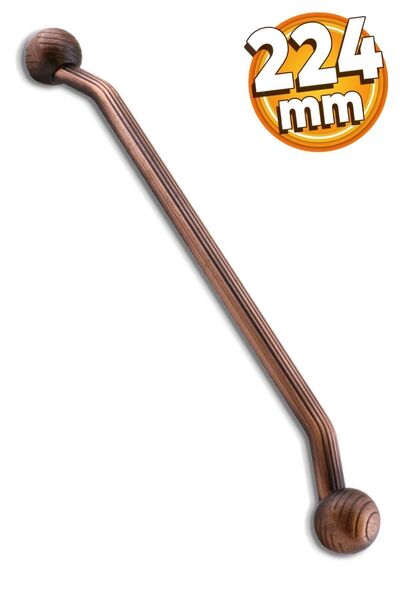 Badem10 224 MM-22,4 CM Buton de culoare cupru Mobilier din metal antic - Mânere pentru dulapuri pentru sertar de bucătărie