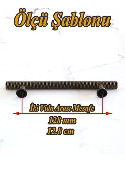 Badem10 Doruk (PREMIUM) 128 mm Mobilier din metal galben antic, sertar de bucătărie, dulap, mâner