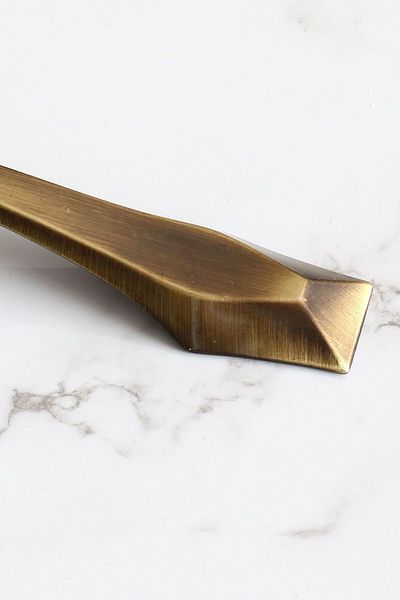 Badem10 Diamant 160 mm Mobilier din metal galben antic, sertar de bucătărie, dulap, mâner dulap
