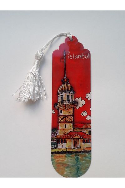 NiceandBonita Tasseled Red Bookmark