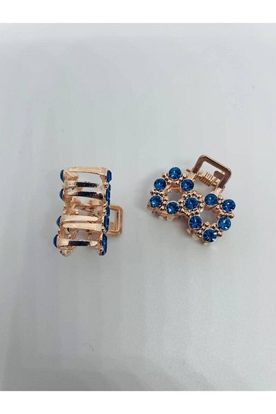 GALATA GIFT Cataramă dublă Fluture albastru cu zirconiu în formă de panglică