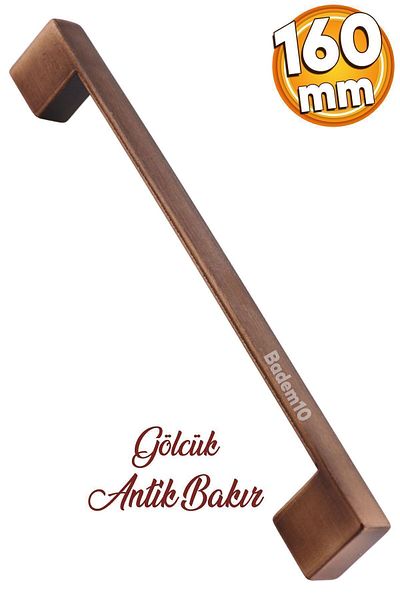 Badem10 160 mm model lacustă metal plat antic - mobilier antic din cupru, sertar de bucătărie și set dulap