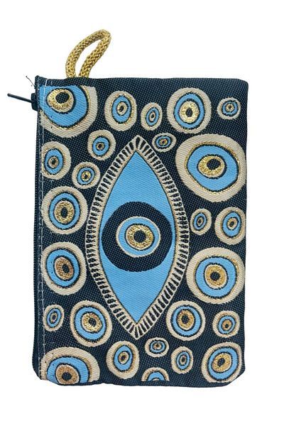 GALATA GIFT Portofel de damă de mărime medie - elegant, cu fermoar, căptușit, portofel pentru monede cu model Kilim 15x10