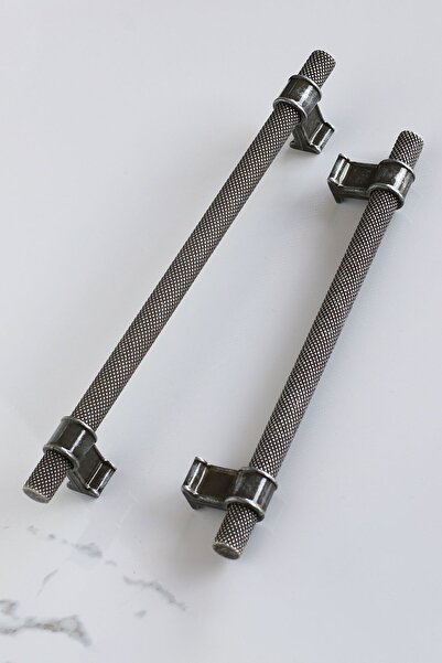 Badem10 Hisar Antique Argintiu Metal 160 Mm Zimțat Mobilier Bucătărie Sertar Dulap Mâner Mâner