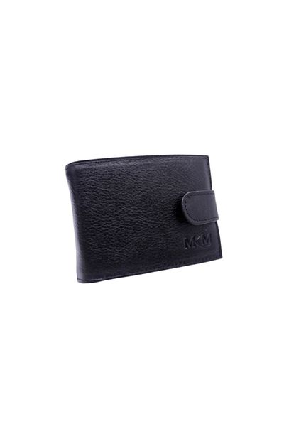 MKM MAN Mkm Genuine Leather Wallet with Transparent Card Holder Side Model