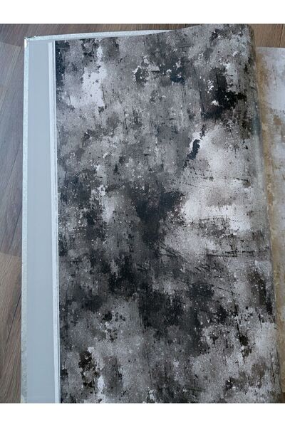 KMS HOME Sıva Efektli Simli Silinebilir Sade Duvar Kağıdı 16 M²