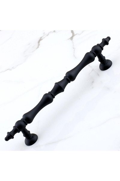 Badem10 Mâner Nilay din metal negru 96 mm-9,6 cm Mobilier Bucătărie Sertar Dulap Dulap Mânere Mâner Mâner Negru