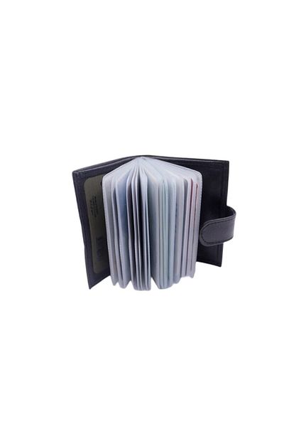 MKM MAN Mkm Genuine Leather Wallet with Transparent Card Holder Vertical Model