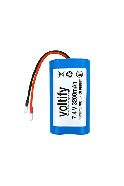 VOLTIFY ENERJİ Voltıfy 18650 7.4v 3200mah Koruma Devreli Li-ion Pil 2s -1p